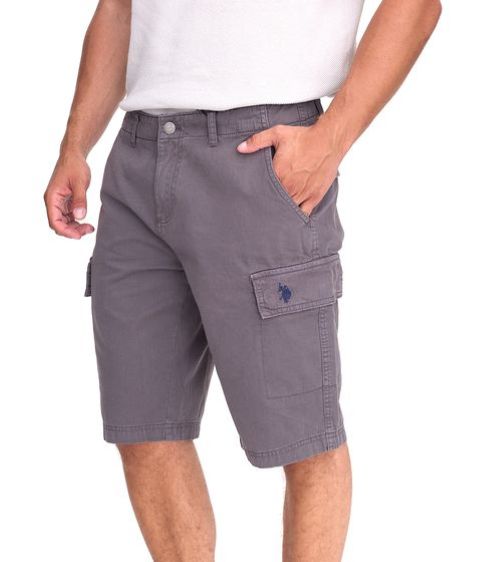 U.S. POLO ASSN. | Heren | Cargo Shorts | Lichtgewicht | Regular Fit | Grijs