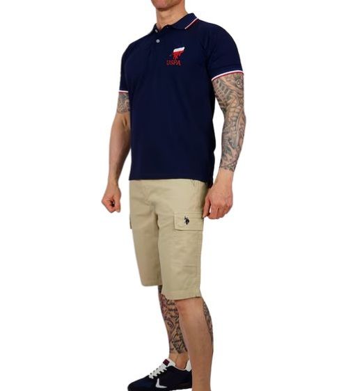U.S. POLO ASSN. | Heren | Cargo Shorts | Lichtgewicht | Regular Fit | Beige