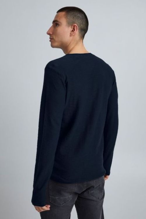 11 PROJECT | Heren | Classic | Fijn gebreide trui | Marine Blauw