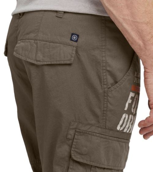 FQ1924 Mael | Heren | Cargo Bermuda | 100% Katoen | Regular Fit | Print | Zomer Shorts | Khaki