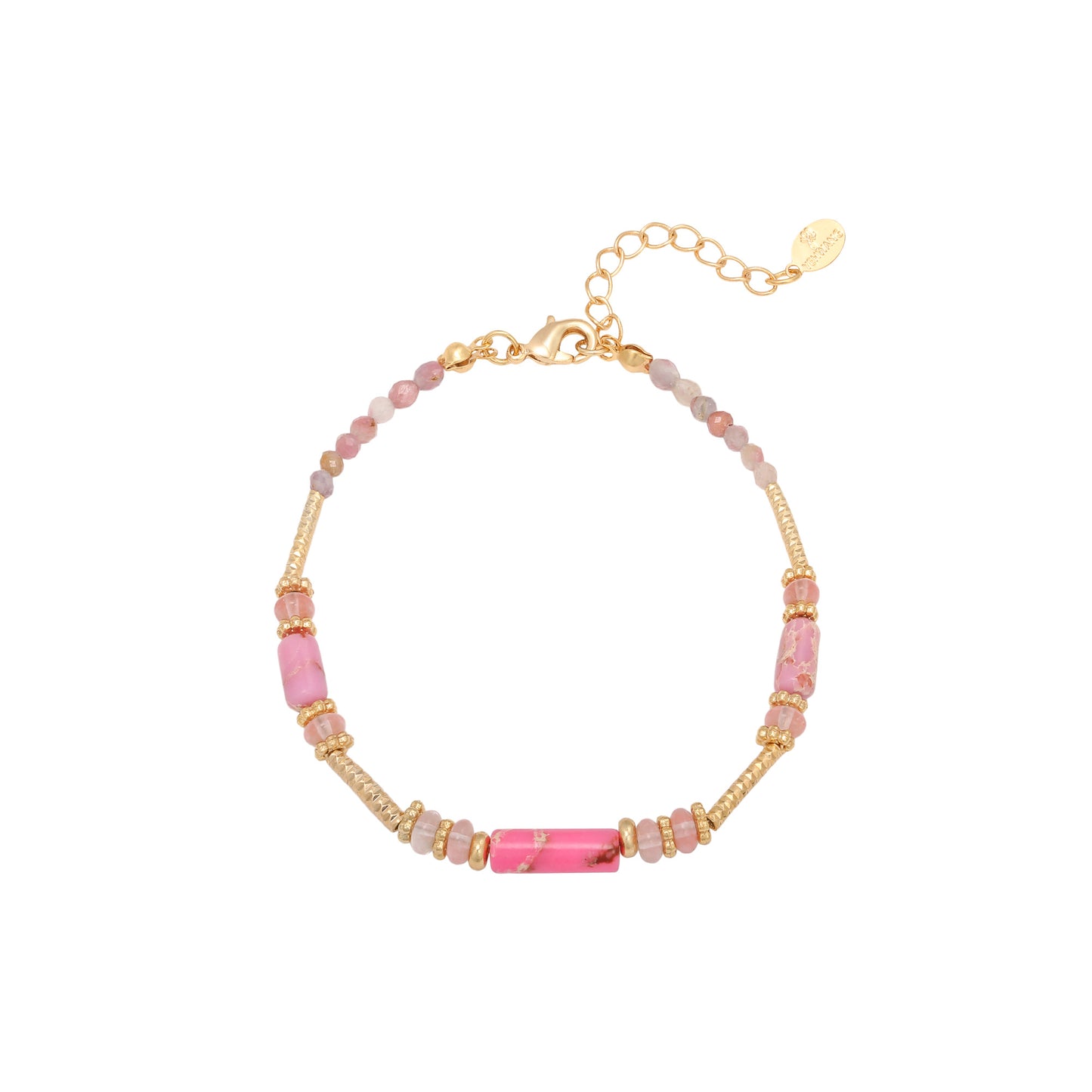 Yehwang | Armbandje | Steentjes | Roze