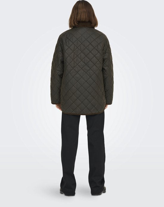 Only | Quilted Jack | Tussenjas | Coated | Grijs / Bruin