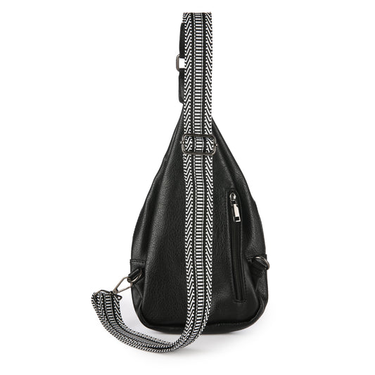 "Leren" Tas | Sunset Fashion | Cross body bag | Zwart