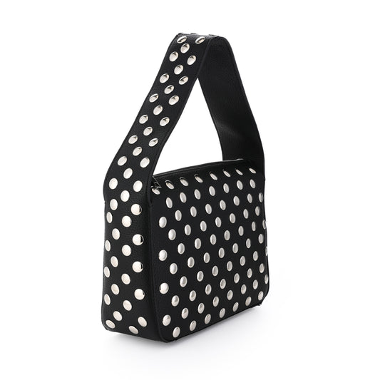 "Leren" Tas | Statement Bag | Studs & Stylish | Zwart
