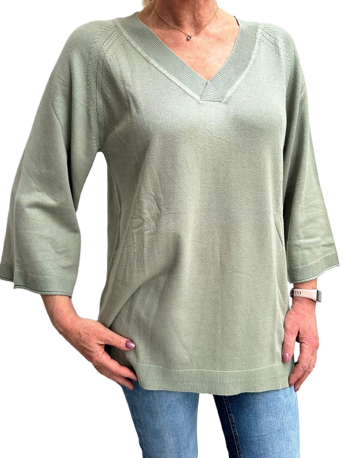 Boysens | Dames | Trui | Soepelvallend | Groen