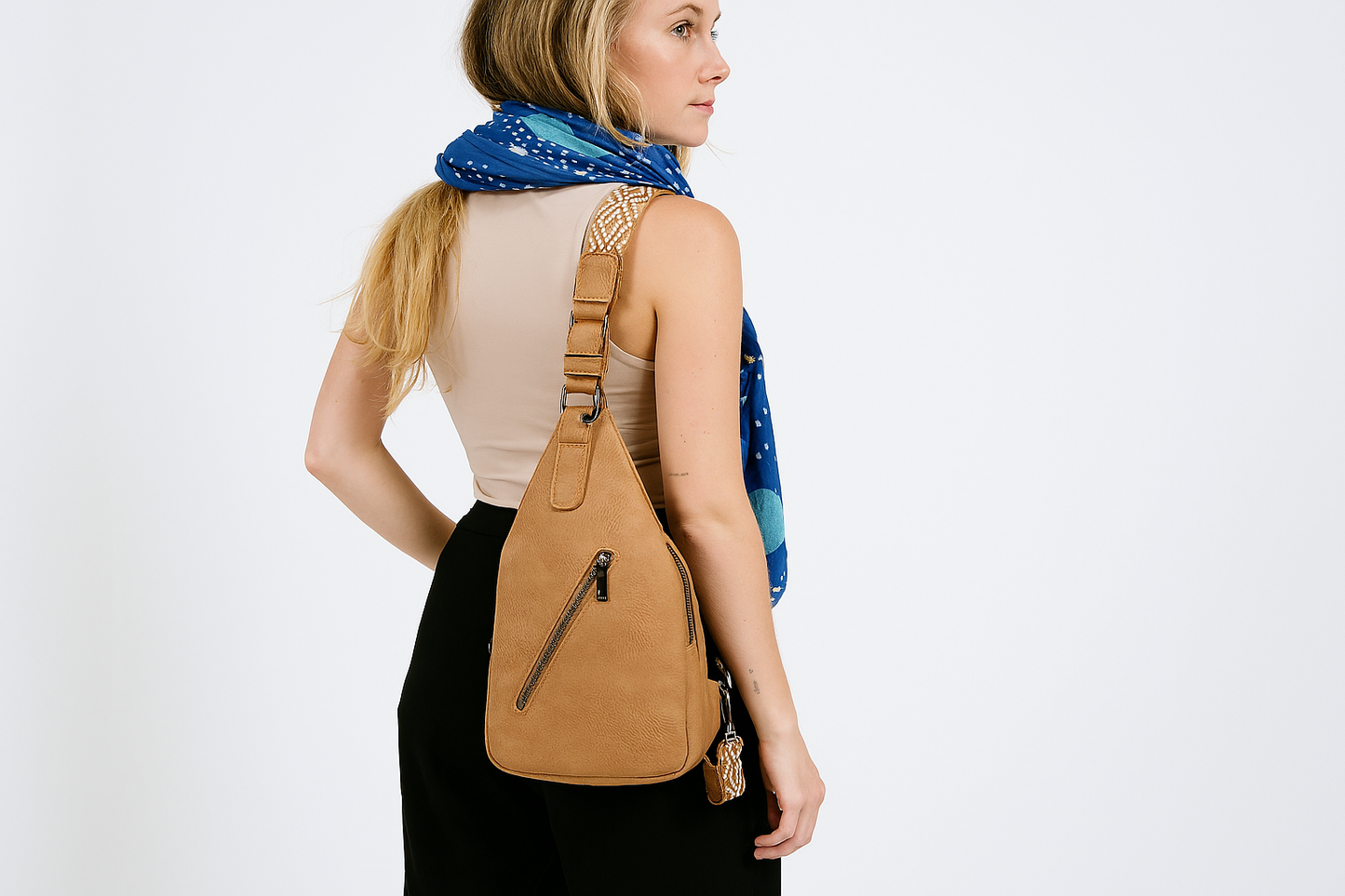 "Leren" Tas | Sunset Fashion | Cross body bag | Camel