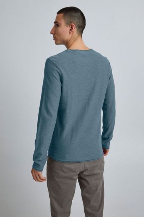 11 PROJECT | Heren | Classic | Fijn gebreide trui | Petrol Blauw