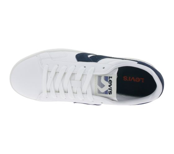 Levi’s | Heren | Sneaker | Swift | Leather overlay look | Wit – Navy