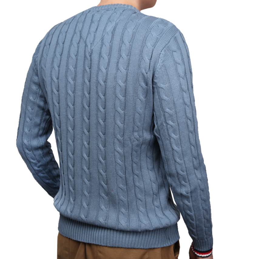 Tommy Hilfiger | Heren | Cable knit Jumper | Faded Blue