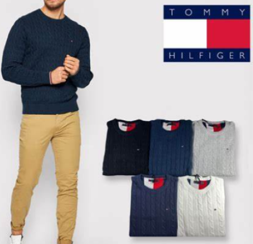 Tommy Hilfiger | Heren | Cable knit Jumper | Black - Zwart
