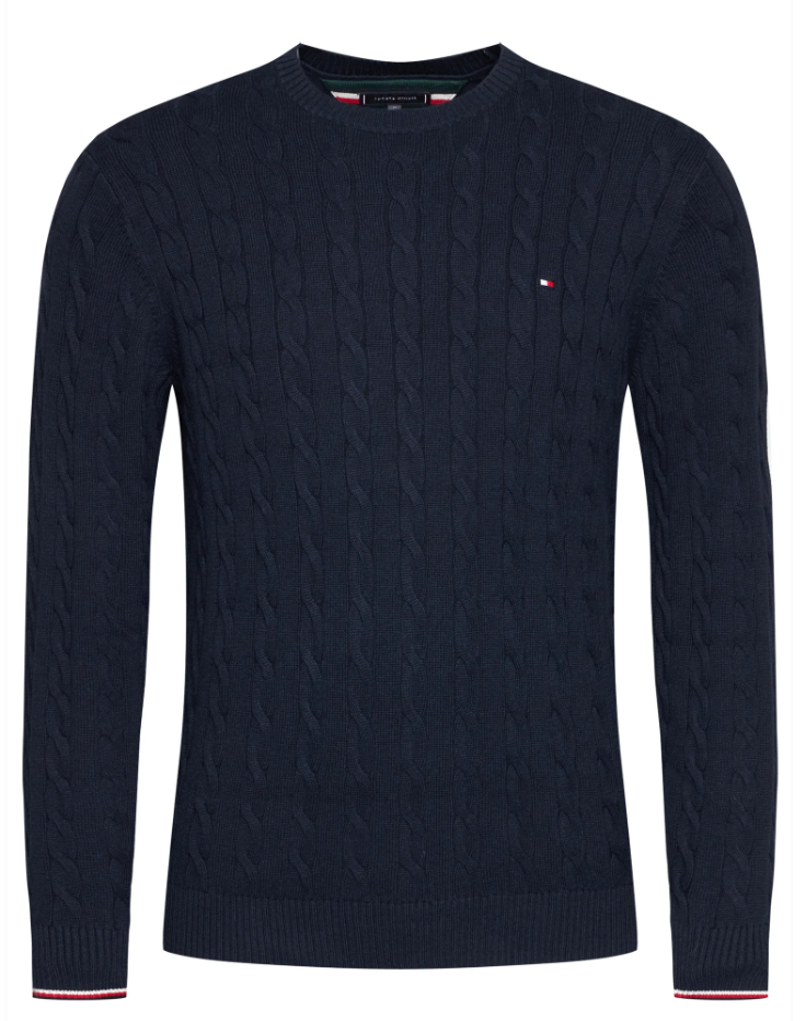 Tommy Hilfiger | Heren | Cable knit Jumper | Black Iris -Donker Blauw