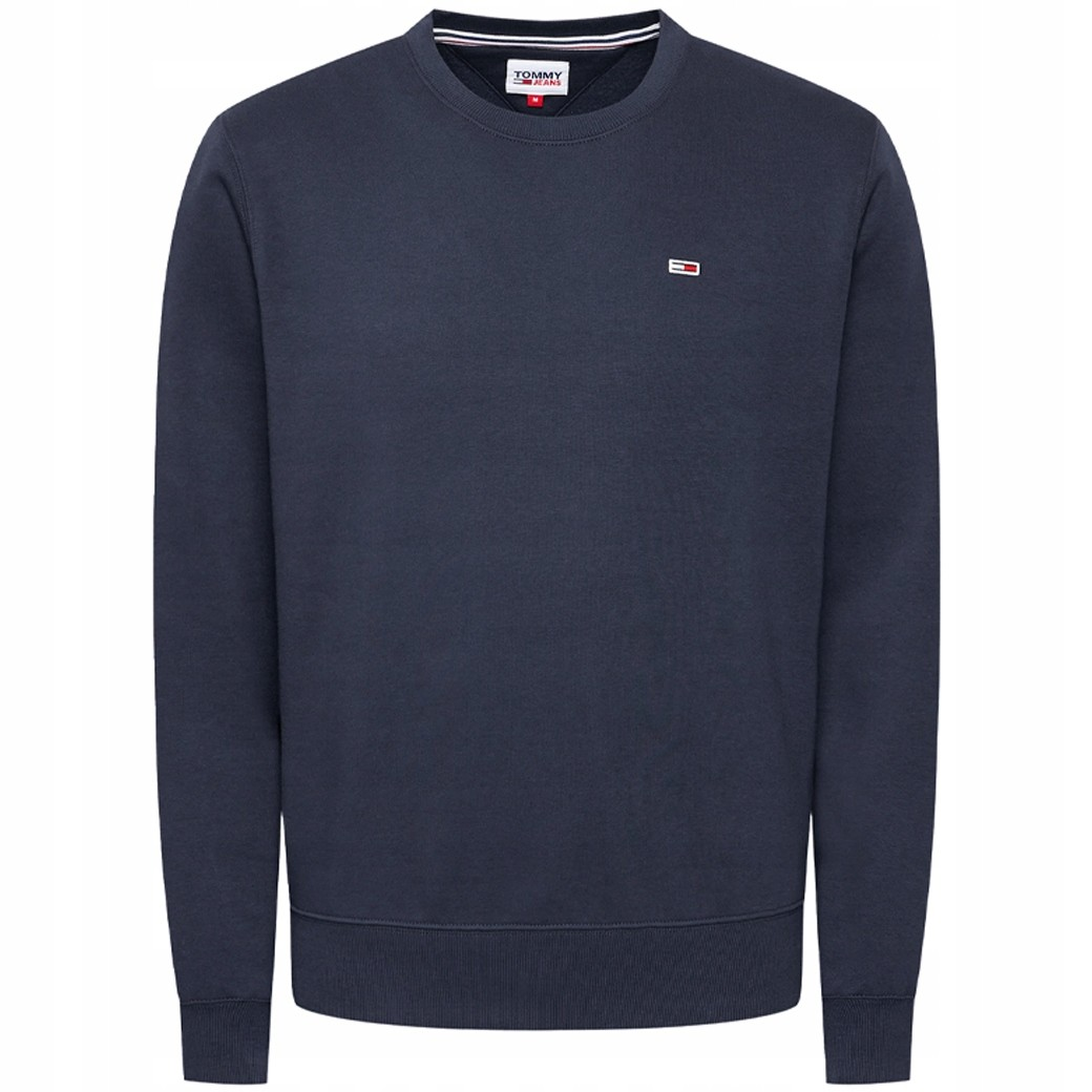 Tommy Jeans | Heren | Regular fleece crew neck | Donker Blauw