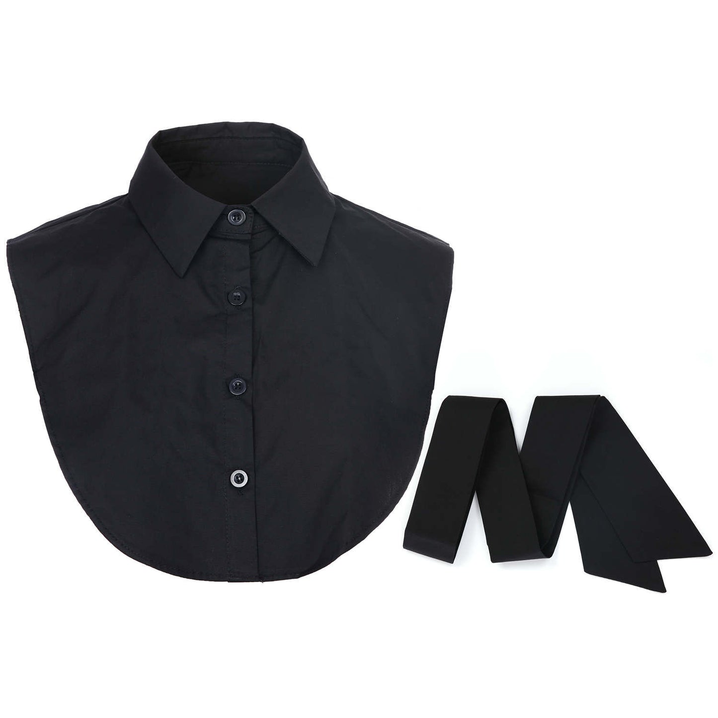 Sunset Fashion | Kraagje | Met Losse Strik | One Size | Zwart