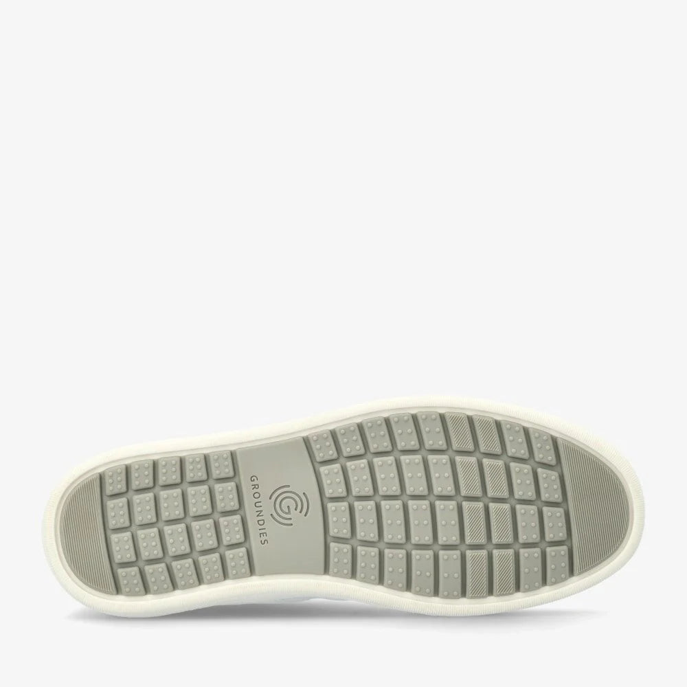 Barefoot Groundies®| Sneakers | Dames | Vegan | Gerecycled canvas | Ademend en licht | Zero drop | Zomerschoen | Wit