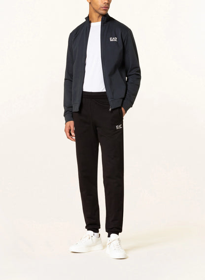 Emporio Armani - EA7 | Heren | Sweatvest | Blauw – Night blue | Logo | Opstaande Kraag
