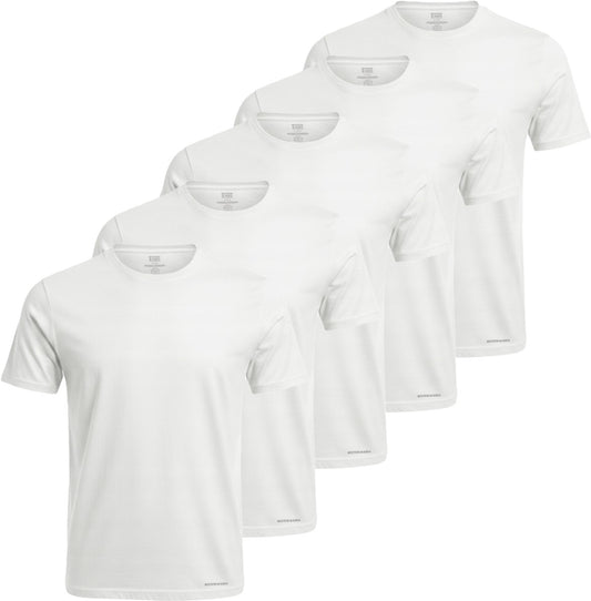 Scotch & Soda| Heren | T Shirts | 5 Pack | Lichtgewicht | Regular Fit  | Wit