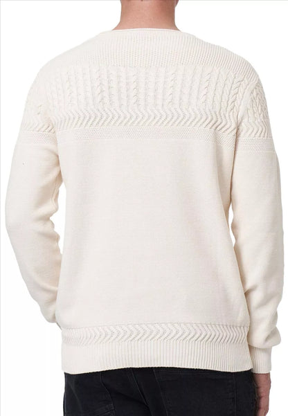 Rusty Neal | Heren | Sweater | Gebreid met kabel | Diverse kleuren | Ivoor