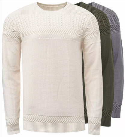 Rusty Neal | Heren | Sweater | Gebreid met kabel | Diverse kleuren | Antraciet
