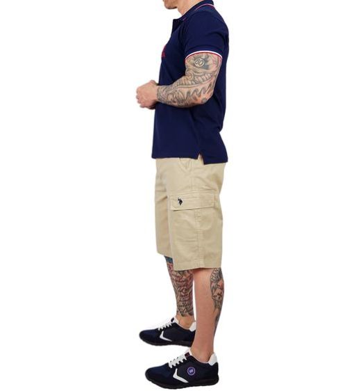 U.S. POLO ASSN. | Heren | Cargo Shorts | Lichtgewicht | Regular Fit | Beige