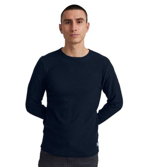 11 PROJECT | Heren | Classic | Fijn gebreide trui | Marine Blauw