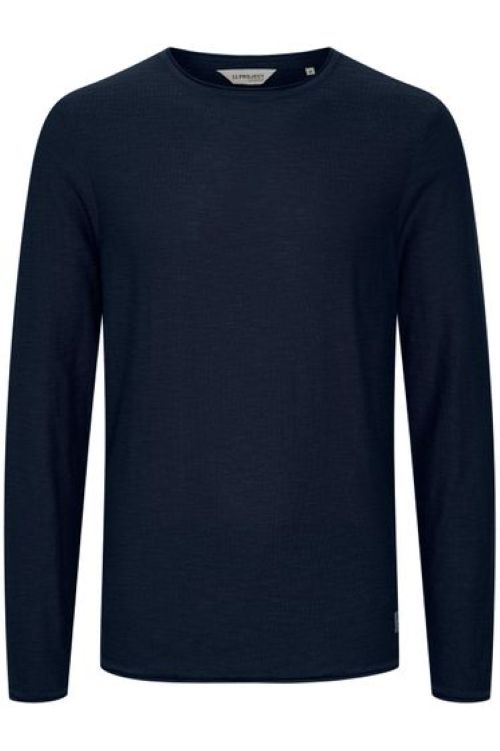 11 PROJECT | Heren | Classic | Fijn gebreide trui | Marine Blauw