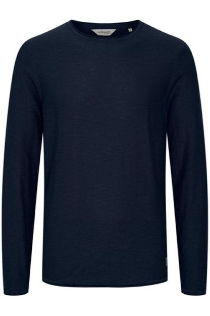 11 PROJECT | Heren | Classic | Fijn gebreide trui | Marine Blauw