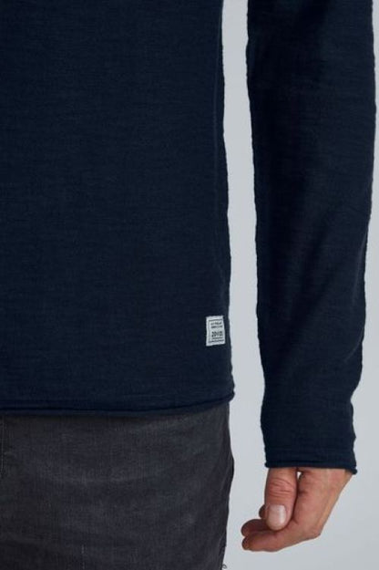 11 PROJECT | Heren | Classic | Fijn gebreide trui | Marine Blauw