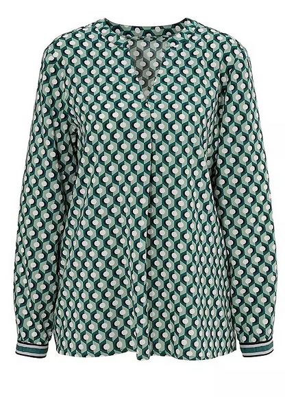 Aniston | Dames |  Blouse | Graphic print | Groen
