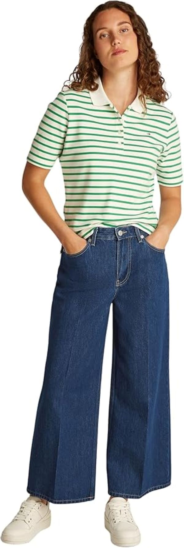 Tommy Hilfiger | Dames | Jeans wide leg | 7/8 lengte | Mid blue