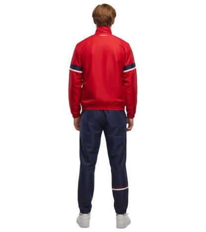 Sergio Tacchini | Heren | Trainingspak | 2 Delig | Cryo Tracksuit | Zwart- Oranje | Retro vibe | Sportief & Comfortabel | Regular Fit (kopie)