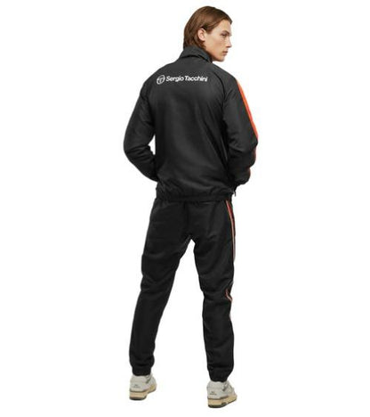 Sergio Tacchini | Heren | Trainingspak | 2 Delig | Cryo Tracksuit | Zwart- Oranje | Retro vibe | Sportief & Comfortabel | Regular Fit