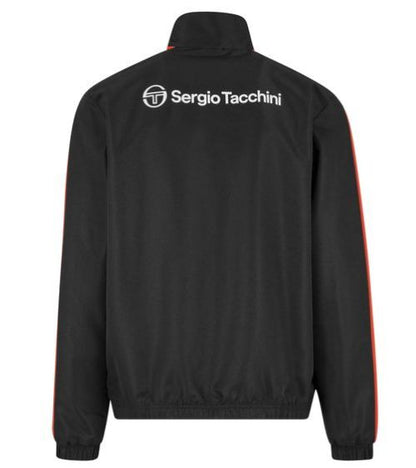 Sergio Tacchini | Heren | Trainingspak | 2 Delig | Cryo Tracksuit | Zwart- Oranje | Retro vibe | Sportief & Comfortabel | Regular Fit