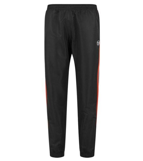 Sergio Tacchini | Heren | Trainingspak | 2 Delig | Cryo Tracksuit | Zwart- Oranje | Retro vibe | Sportief & Comfortabel | Regular Fit