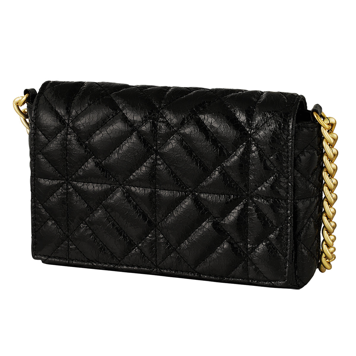 Yehwang | metallic handtas | Chain schouderband | Paars