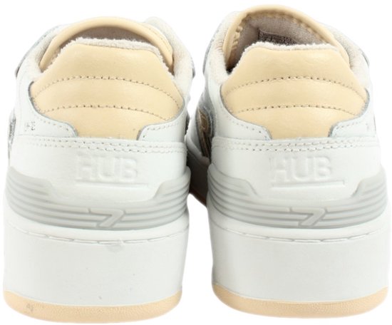 HUB | Dames | Sneakers | Smash L31 | Wit – Butter Beige| Echt Leer | Terry Lining | Ventilerende Insole | Comfort & Premium Look (kopie)