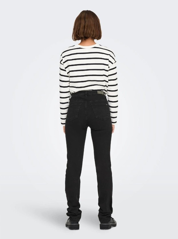 Only | Dames | Jeans | MIDSLIM | Onlsui | Zwart Denim