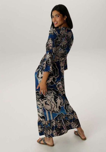 Aniston | Dames | Maxi Jurk | Bloemmotief | Soepelvallend