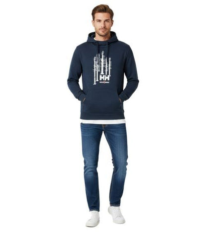 Helly Hansen | Heren | Hoodie – Logo Sweater | Donkerblauw | Forrest | Stoer & Comfortabel