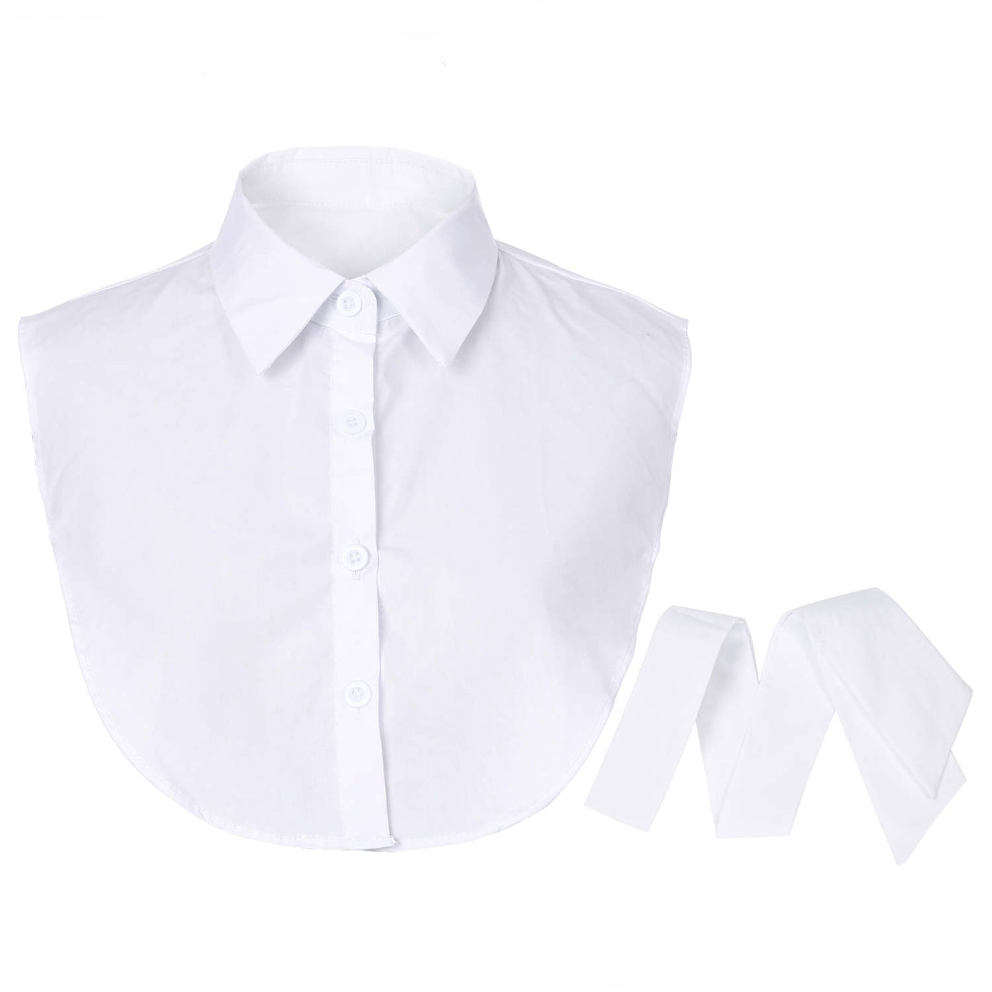 Sunset Fashion | Kraagje | Met Losse Strik  One Size | Wit