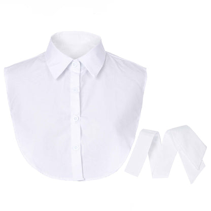 Sunset Fashion | Kraagje | Met Losse Strik  One Size | Wit