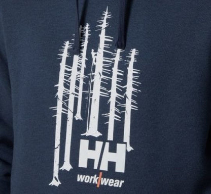 Helly Hansen | Heren | Hoodie – Logo Sweater | Donkerblauw | Forrest | Stoer & Comfortabel