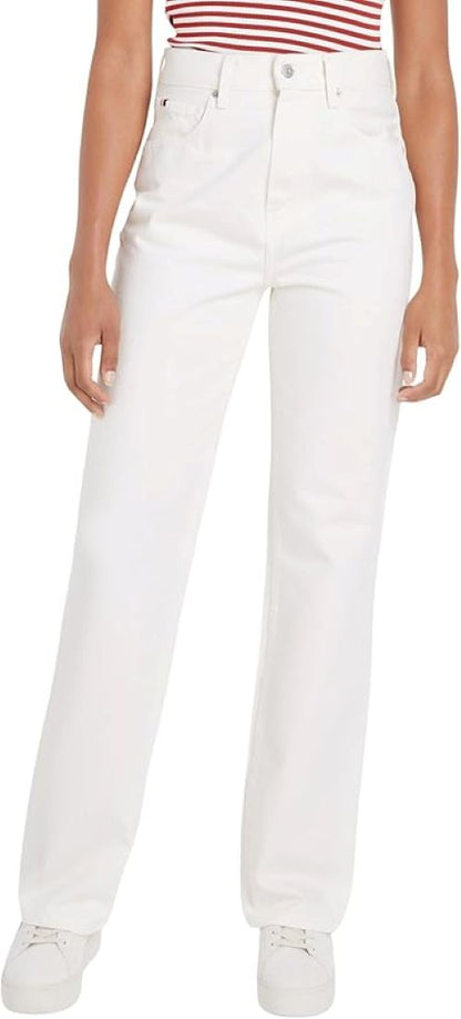 Tommy Hilfiger | Dames | Jeans Relaxed Bootcut | High waist | Ecru