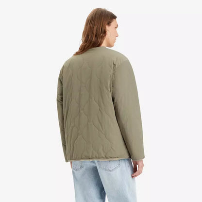 Levi’s | Heren | Abbotts Reversible / Omkeerbaar Sherpa Jacket | Smokey Olive - Groen | Lichtgewicht | Warm | Relaxed Fit