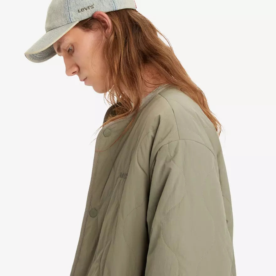 Levi’s | Heren | Abbotts Reversible / Omkeerbaar Sherpa Jacket | Smokey Olive - Groen | Lichtgewicht | Warm | Relaxed Fit