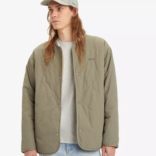 Levi’s | Heren | Abbotts Reversible / Omkeerbaar Sherpa Jacket | Smokey Olive - Groen | Lichtgewicht | Warm | Relaxed Fit