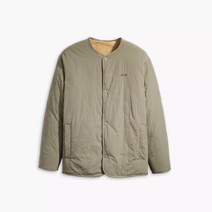 Levi’s | Heren | Abbotts Reversible / Omkeerbaar Sherpa Jacket | Smokey Olive - Groen | Lichtgewicht | Warm | Relaxed Fit