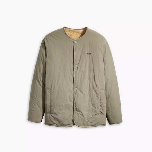 Levi’s | Heren | Abbotts Reversible / Omkeerbaar Sherpa Jacket | Smokey Olive - Groen | Lichtgewicht | Warm | Relaxed Fit