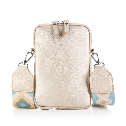 Schoudertasje - telefoontasje | Crossbody | effen | Taupe