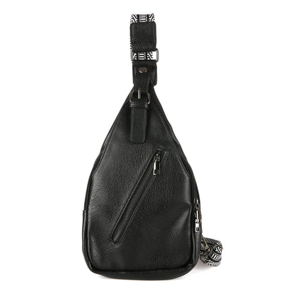 "Leren" Tas | Sunset Fashion | Cross body bag | Zwart