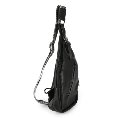 "Leren" Tas | Sunset Fashion | Cross body bag | Zwart